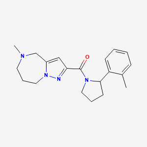 5-methyl-2-{[2-(2-methylphenyl)pyrrolidin-1-yl]carbonyl}-5,6,7,8-tetrahydro-4H-pyrazolo[1,5-a][1,4]diazepine