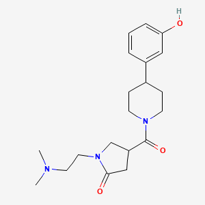 1-[2-(Dimethylamino)ethyl]-4-{[4-(3-hydroxyphenyl)piperidin-1-yl]carbonyl}pyrrolidin-2-one