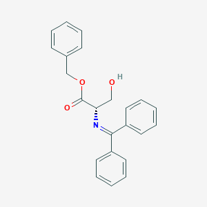 molecular formula C23H21NO3 B016515 Benzyl N-(Diphenylmethylene)-L-serinate CAS No. 145362-72-7