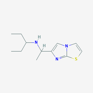 (1-Ethylpropyl)(1-imidazo[2,1-b][1,3]thiazol-6-ylethyl)amine