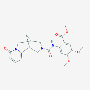 Methyl 4,5-dimethoxy-2-{[(6-oxo-7,11-diazatricyclo[7.3.1.0~2,7~]trideca-2,4-dien-11-yl)carbonyl]amino}benzoate