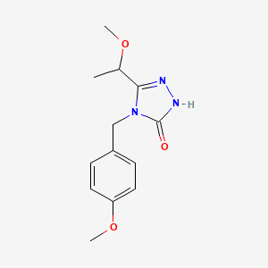 4-(4-methoxybenzyl)-5-(1-methoxyethyl)-2,4-dihydro-3H-1,2,4-triazol-3-one