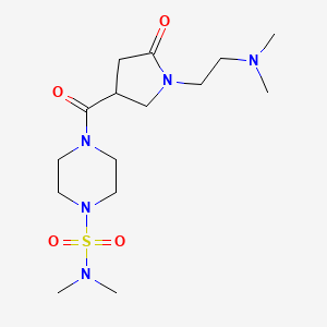 4-({1-[2-(dimethylamino)ethyl]-5-oxopyrrolidin-3-yl}carbonyl)-N,N-dimethylpiperazine-1-sulfonamide