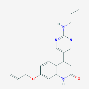 7-prop-2-enoxy-4-[2-(propylamino)pyrimidin-5-yl]-3,4-dihydro-1H-quinolin-2-one