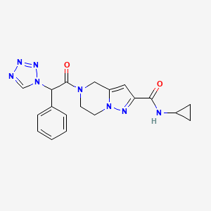 N-cyclopropyl-5-[phenyl(1H-tetrazol-1-yl)acetyl]-4,5,6,7-tetrahydropyrazolo[1,5-a]pyrazine-2-carboxamide