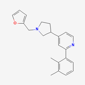 2-(2,3-Dimethylphenyl)-4-[1-(2-furylmethyl)pyrrolidin-3-yl]pyridine