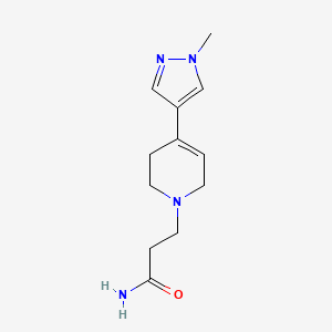 3-[4-(1-methyl-1H-pyrazol-4-yl)-3,6-dihydropyridin-1(2H)-yl]propanamide