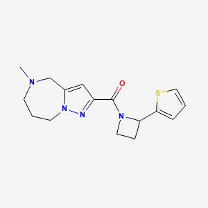5-methyl-2-{[2-(2-thienyl)azetidin-1-yl]carbonyl}-5,6,7,8-tetrahydro-4H-pyrazolo[1,5-a][1,4]diazepine