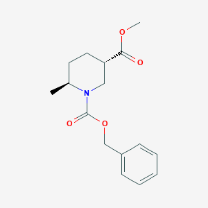 trans-1-Benzyl 3-methyl 6-methylpiperidine-1,3-dicarboxylate