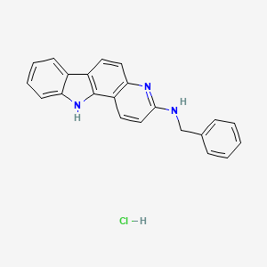 N-(Phenylmethyl)-11H-pyrido(3,2-a)carbazol-3-amine monohydrochloride