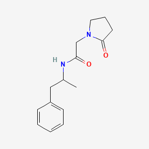 N-(1-Methyl-2-phenylethyl)-2-oxo-1-pyrrolidineacetamide
