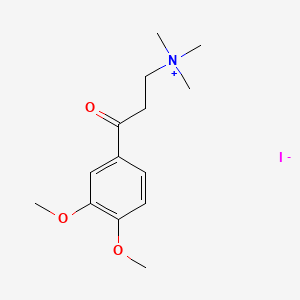 3,4-Dimethoxy-gamma-oxo-N,N,N-trimethylbenzenepropanaminium iodide