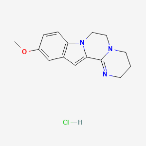 2H-Pyrimido(2',1':3,4)pyrazino(1,2-a)indole, 3,4,6,7-tetrahydro-11-methoxy-, monohydrochloride