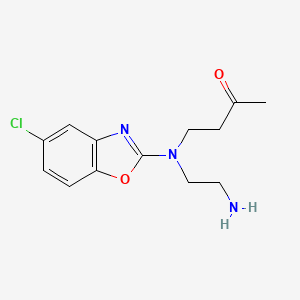 2-Butanone, 4-[(2-aminoethyl)(5-chloro-2-benzoxazolyl)amino]-
