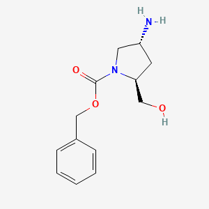 Benzyl (2S,4R)-4-amino-2-(hydroxymethyl)pyrrolidine-1-carboxylate