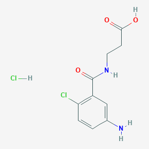 3-(5-Amino-2-chlorobenzamido)propanoic acid hydrochloride
