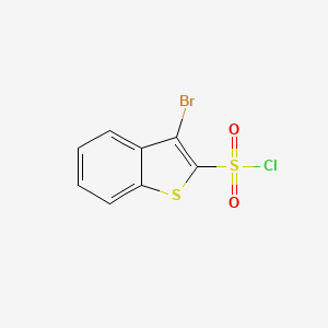 molecular formula C8H4BrClO2S2 B1651577 3-Bromo-1-benzothiophene-2-sulfonyl chloride CAS No. 128852-11-9