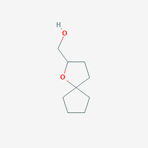 molecular formula C9H16O2 B1651581 (1-Oxaspiro[4.4]nonan-2-yl)methanol CAS No. 129055-62-5