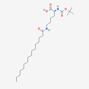 molecular formula C27H52N2O5 B1651595 N-alpha-t-Butyloxycarbonyl-N-epsilon-palmitoyl-D-lysine CAS No. 1301706-37-5