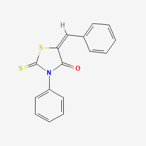 molecular formula C16H11NOS2 B1651602 5-Benzylidene-3-phenylrhodanine CAS No. 13037-56-4
