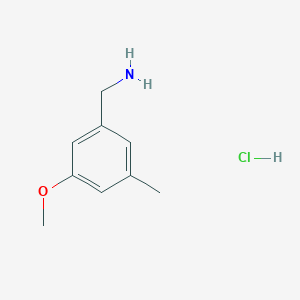 molecular formula C9H14ClNO B1651603 (3-Methoxy-5-methylphenyl)methanamine;hydrochloride CAS No. 1303890-38-1