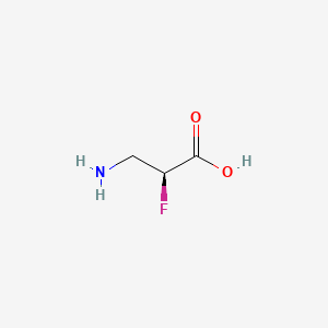 molecular formula C3H6FNO2 B1651615 alpha-Fluoro-beta-alanine, (S)- CAS No. 130695-34-0