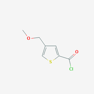molecular formula C7H7ClO2S B165162 4-(Methoxymethyl)thiophene-2-carbonyl chloride CAS No. 135080-25-0