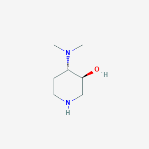molecular formula C7H16N2O B1651624 trans-4-(Dimethylamino)-3-piperidinol CAS No. 1308384-49-7