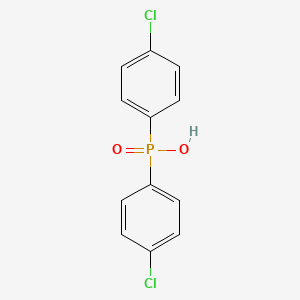 molecular formula C12H9Cl2O2P B1651642 Phosphinic acid, bis(p-chlorophenyl)- CAS No. 13119-01-2