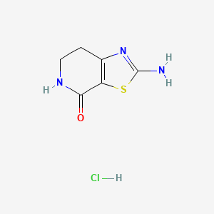 molecular formula C6H8ClN3OS B1651644 2-Amino-6,7-dihydrothiazolo[5,4-c]pyridin-4(5H)-one hydrochloride CAS No. 1312412-89-7