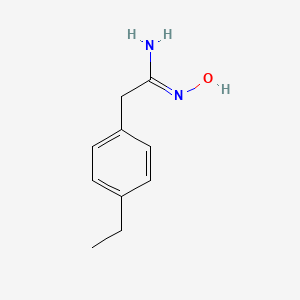 molecular formula C10H14N2O B1651646 2-(4-ethylphenyl)-N'-hydroxyethanimidamide CAS No. 1312766-72-5
