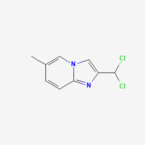 molecular formula C9H8Cl2N2 B1651647 2-(Dichloromethyl)-6-methylimidazo[1,2-a]pyridine CAS No. 1313712-30-9