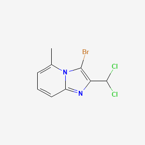 molecular formula C9H7BrCl2N2 B1651649 3-Bromo-2-(dichloromethyl)-5-methylimidazo[1,2-a]pyridine CAS No. 1313712-69-4