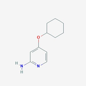 molecular formula C11H16N2O B1651651 4-Cyclohexyloxypyridin-2-amine CAS No. 1314356-58-5