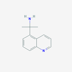 molecular formula C12H14N2 B1651653 2-(Quinolin-5-yl)propan-2-amine CAS No. 1314643-71-4