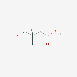 molecular formula C5H9FO2 B1651655 4-氟-3-甲基丁酸 CAS No. 1314903-64-4
