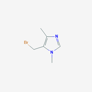 molecular formula C6H9BrN2 B1651660 5-(bromomethyl)-1,4-dimethyl-1H-imidazole CAS No. 1314984-80-9