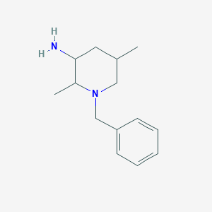 molecular formula C14H22N2 B1651661 1-Benzyl-2,5-dimethylpiperidin-3-amine CAS No. 1315365-93-5