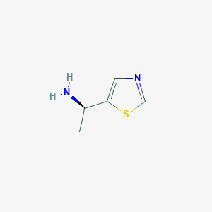 molecular formula C5H8N2S B1651662 (1R)-1-(1,3-thiazol-5-yl)ethan-1-amine CAS No. 1315378-59-6