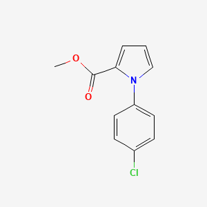 molecular formula C12H10ClNO2 B1651668 Methyl 1-(4-chlorophenyl)pyrrole-2-carboxylate CAS No. 13179-30-1