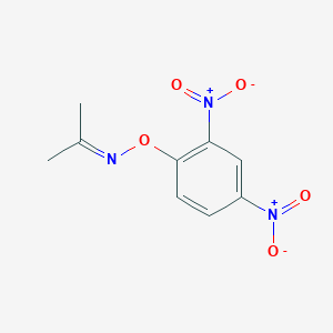 molecular formula C9H9N3O5 B1651670 N-(2,4-dinitrophenoxy)propan-2-imine CAS No. 13181-10-7