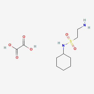molecular formula C10H20N2O6S B1651676 2-amino-N-cyclohexylethanesulfonamide oxalate CAS No. 1322604-84-1