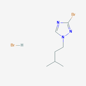 molecular formula C7H13Br2N3 B1651678 3-bromo-1-isopentyl-1H-1,2,4-triazole hydrobromide CAS No. 1322605-12-8