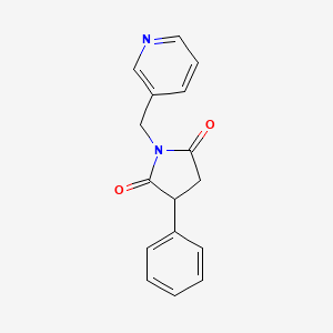3-Phenyl-1-(3-pyridinylmethyl)-2,5-pyrrolidinedione