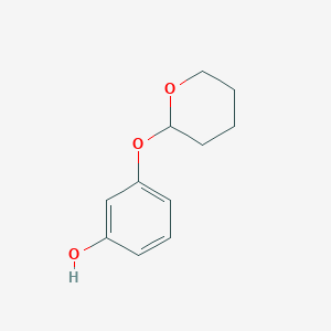 molecular formula C11H14O3 B1651692 Phenol, 3-[(tetrahydro-2H-pyran-2-yl)oxy]- CAS No. 132681-13-1