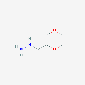 (1,4-Dioxan-2-ylmethyl)hydrazine