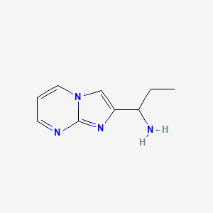 (1-Imidazo[1,2-a]pyrimidin-2-ylpropyl)amine