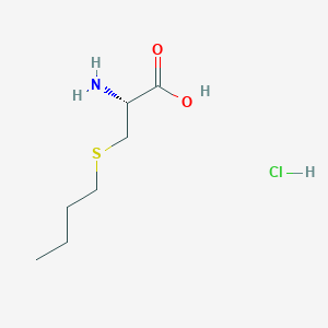 molecular formula C7H16ClNO2S B1651723 S-Butyl-L-cysteine--hydrogen chloride (1/1) CAS No. 13331-77-6