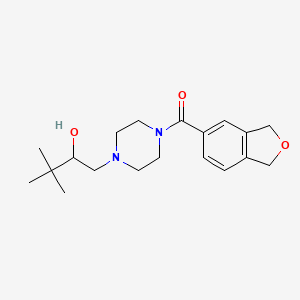 1-[4-(1,3-Dihydro-2-benzofuran-5-carbonyl)piperazin-1-yl]-3,3-dimethylbutan-2-ol