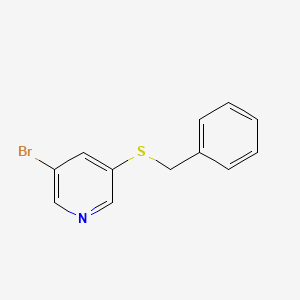 molecular formula C12H10BrNS B1651751 3-(Benzylsulfanyl)-5-bromopyridine CAS No. 1335053-03-6